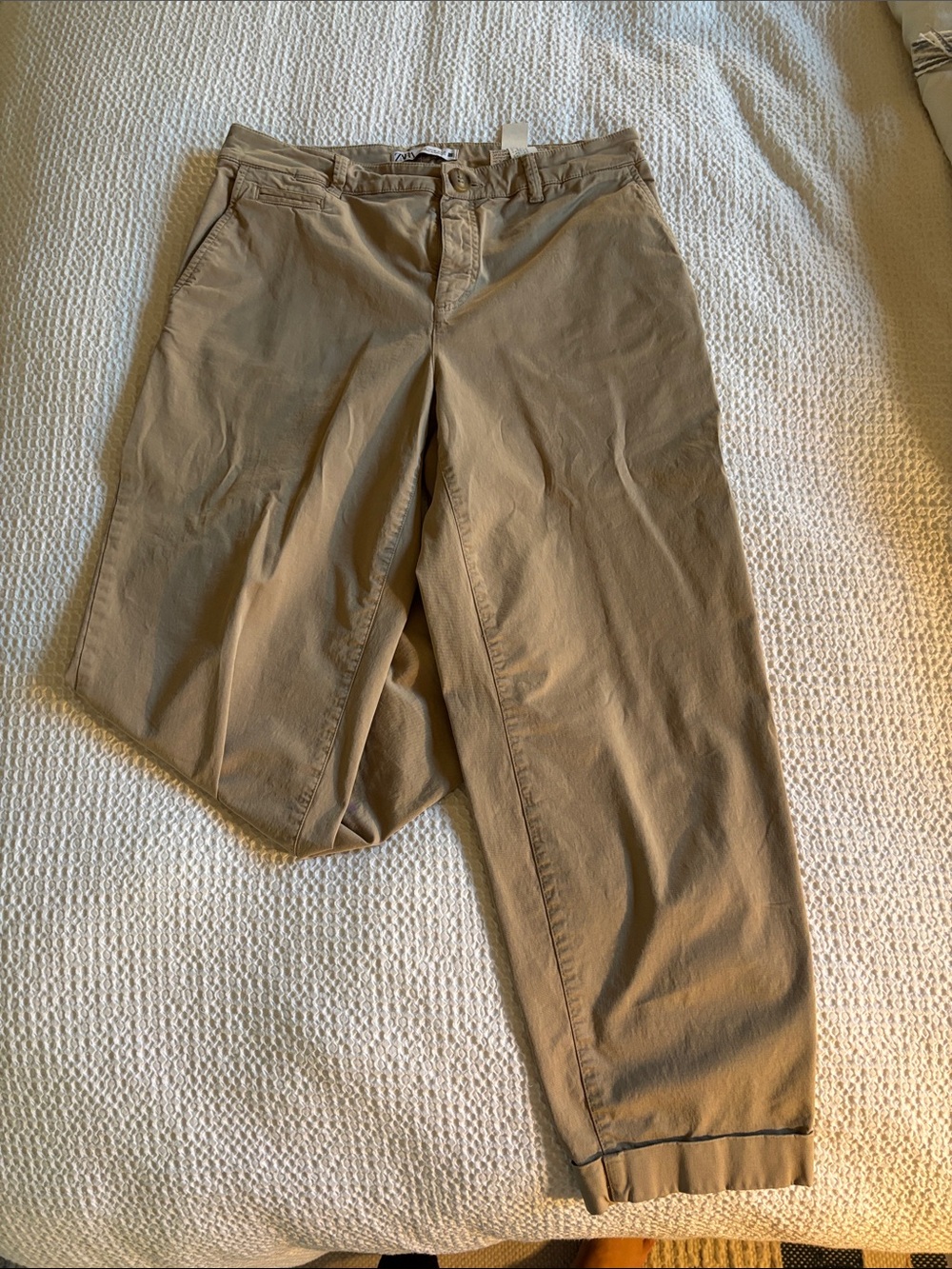 Zara Women's Chino Pants in Light Brown